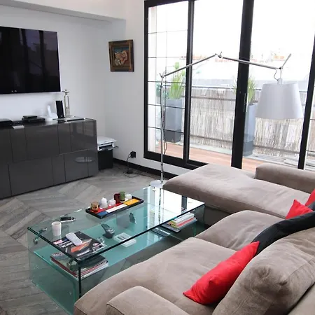 Apartment Loft Panoramic Eiffel Tower View Molitor *